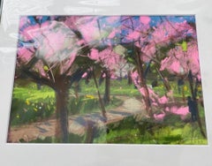 Spring Blossom, paysage, art abstrait, fleurs, impressionnisme, abordable