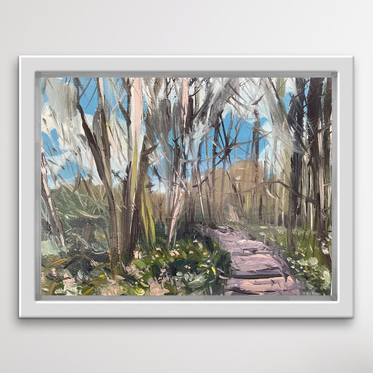 Spring Morning in the Forest, affordable art, original art, landscape art For Sale 3