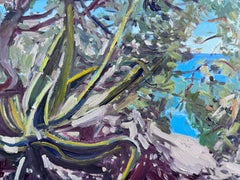 Passeggiata al mare, Quadro originale, Paesaggio, Nature, Albero