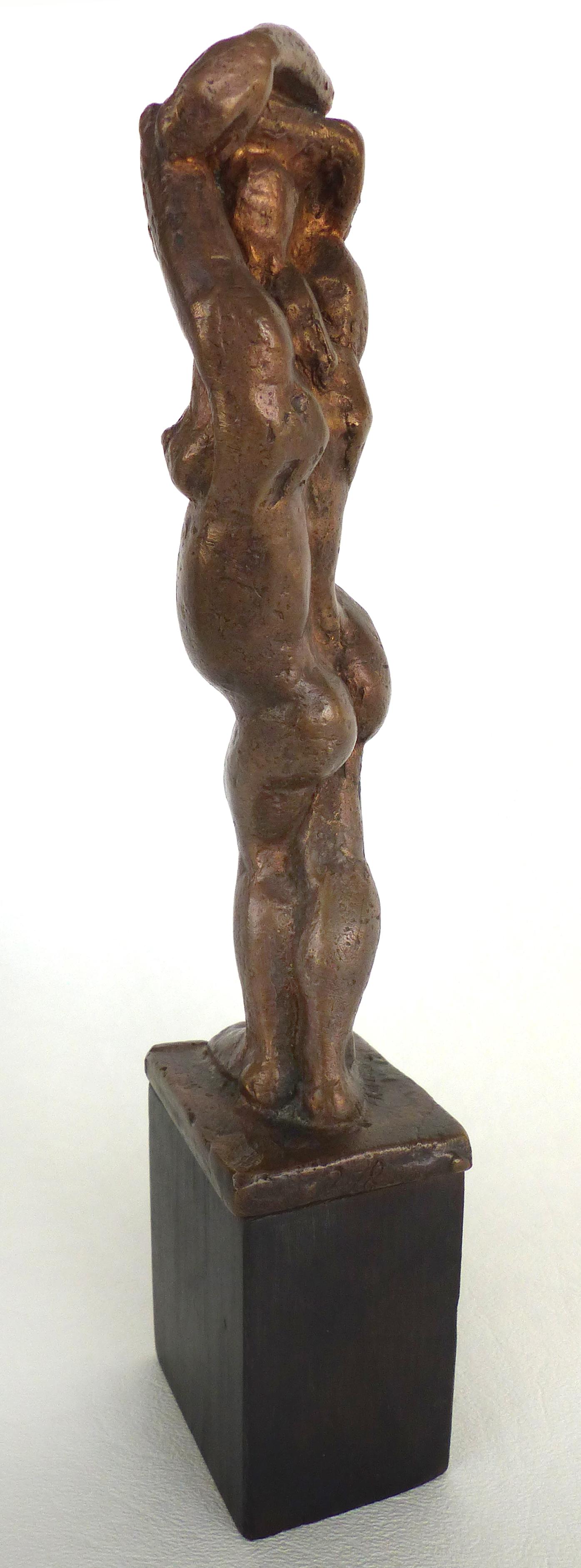 Natalie Charkow Hollander Bronze Nude Sculpture In Good Condition In Miami, FL