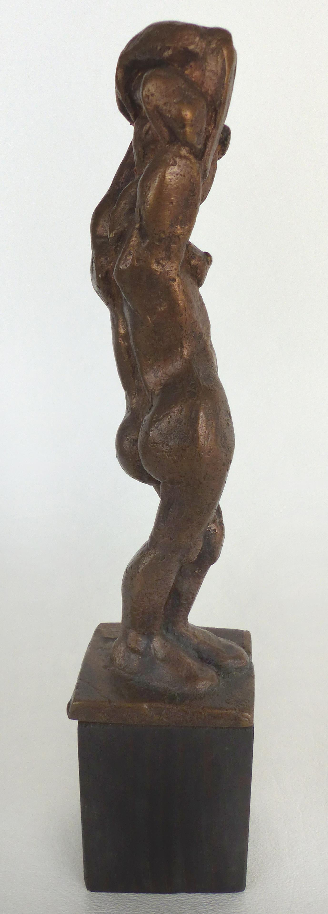 20th Century Natalie Charkow Hollander Bronze Nude Sculpture