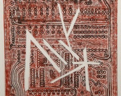 Juke Box Tune 2, Conceptual Etching with Aquatint by Natalie d'Arbeloff