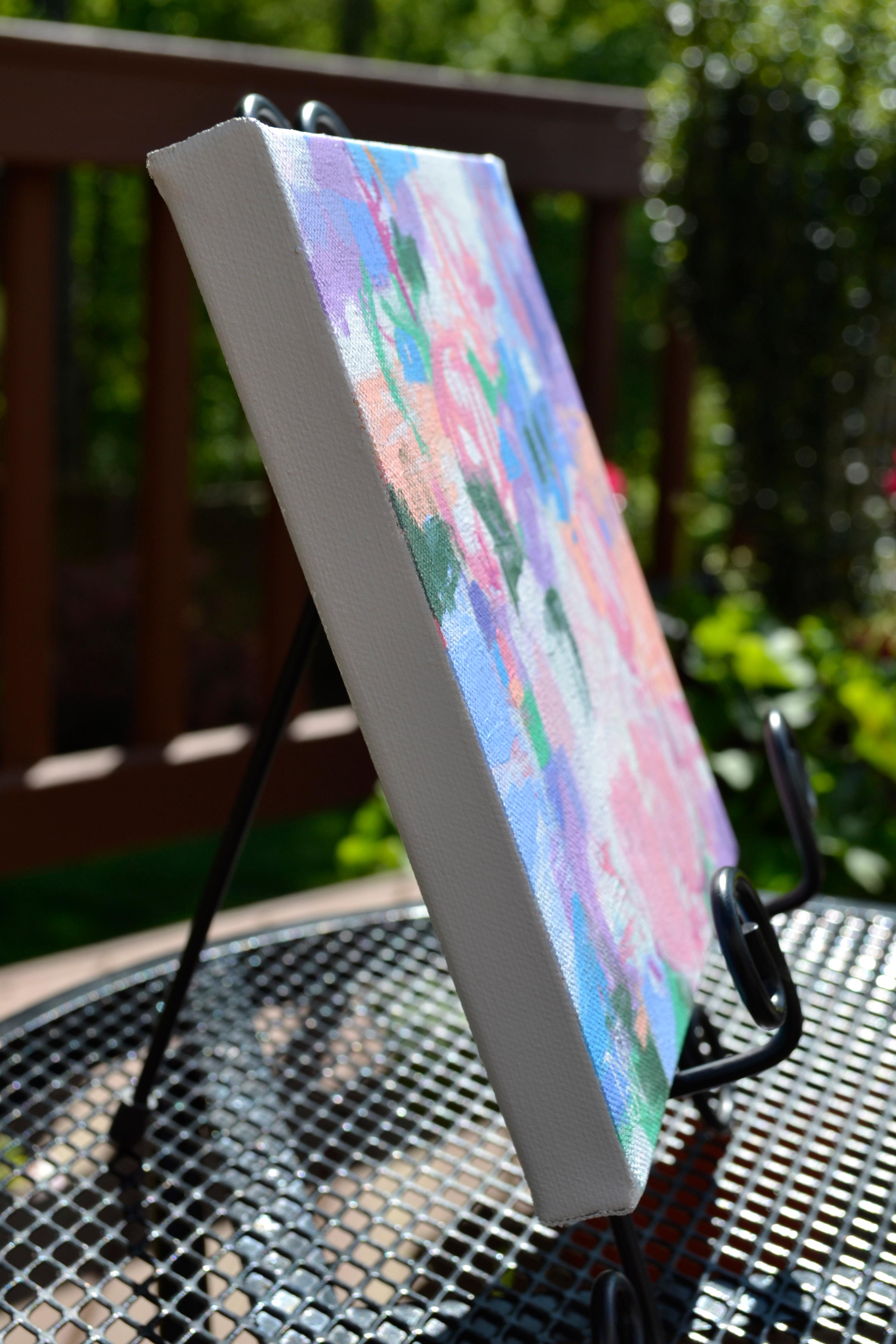 Negozio di fiori, Pittura astratta - Painting di Natalie George