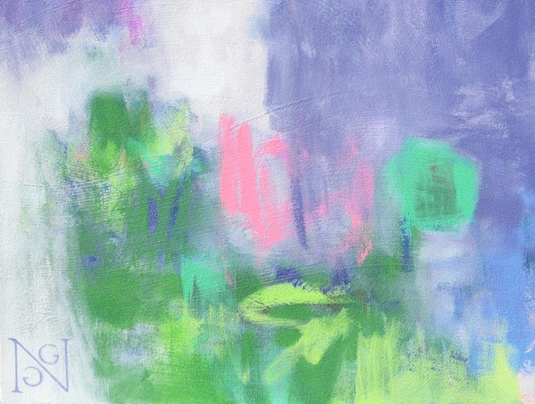 Natalie George - Lavender Fields Forever, Abstract Painting For Sale at ...