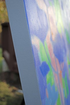 Villa View, Moonlight, Oil Painting