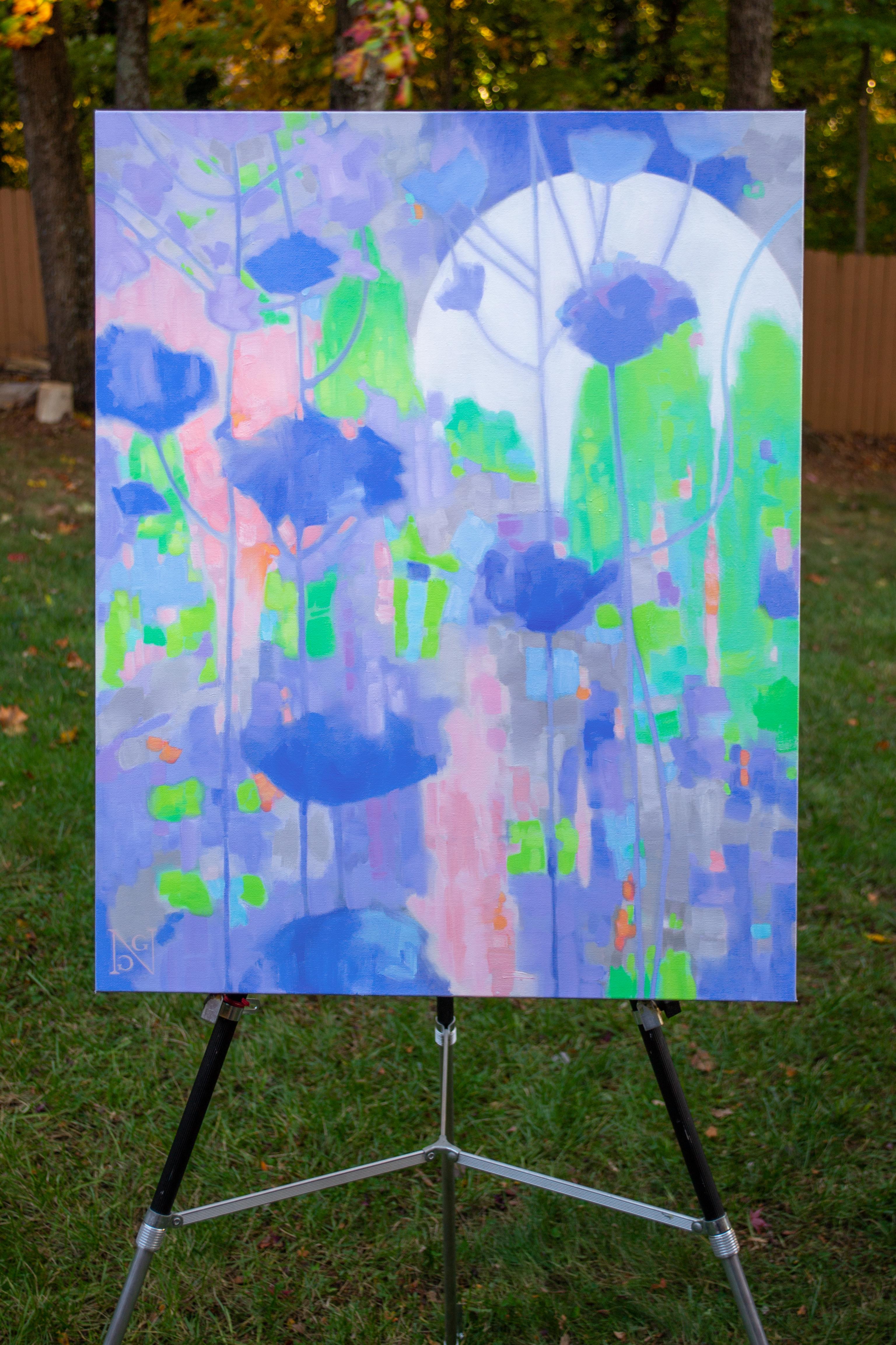 gender reveal balloon paint canvas