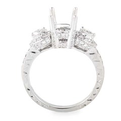 Natalie K 14 Karat White Gold Diamond Mounting Ring NAK27-062813