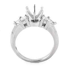 Natalie K., .50 Carat Platinum and Diamond Engagement Ring Mounting