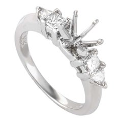 Natalie K., .50 Carat Platinum and Diamond Engagement Ring Mounting