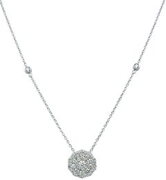 Natalie K par M.K. Collier pendentif à motif de fleurs en or blanc 18 carats