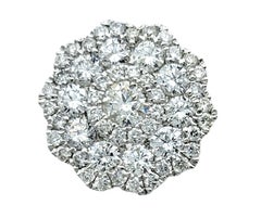 Natalie K par M.K. Clous d'oreilles à motif de fleurs en or blanc 14 carats