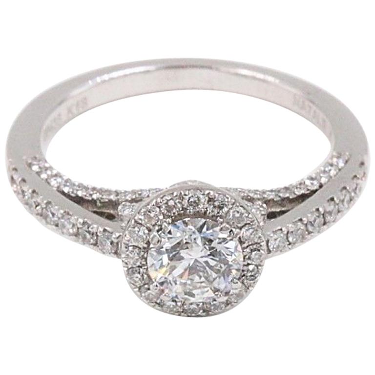 Natalie K Forever Mark Center of My Universe Round Diamond Engagement Ring .91ct