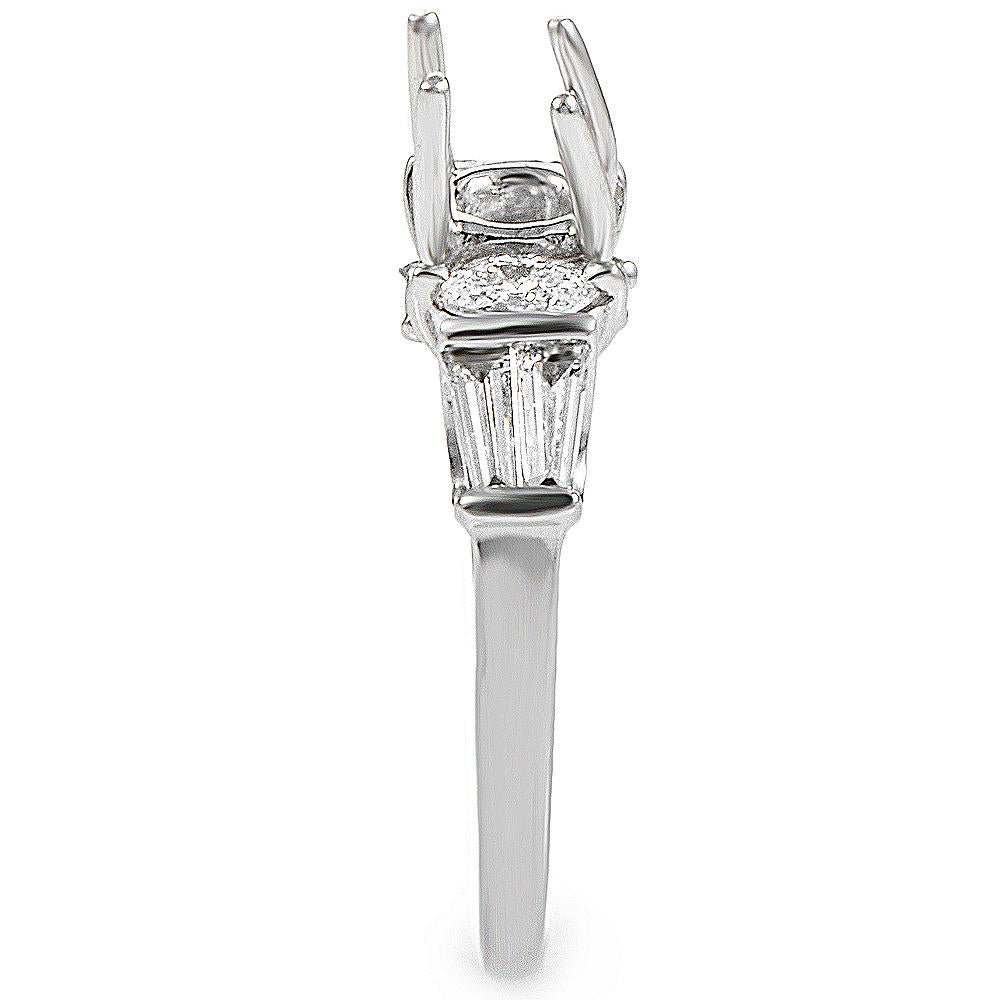 Natalie K Lovely 14 Karat White Gold Diamond Mounting Ring NAK41-062813 In New Condition In Southampton, PA