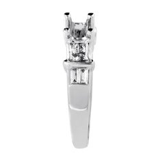 Natalie K Women's 14 Karat White Gold Diamond Ring Mounting SM4-051261W