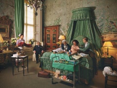 Photographie de la reine Elizabeth à la maison, tournée sur le thème du sang royal, à Buckingham 