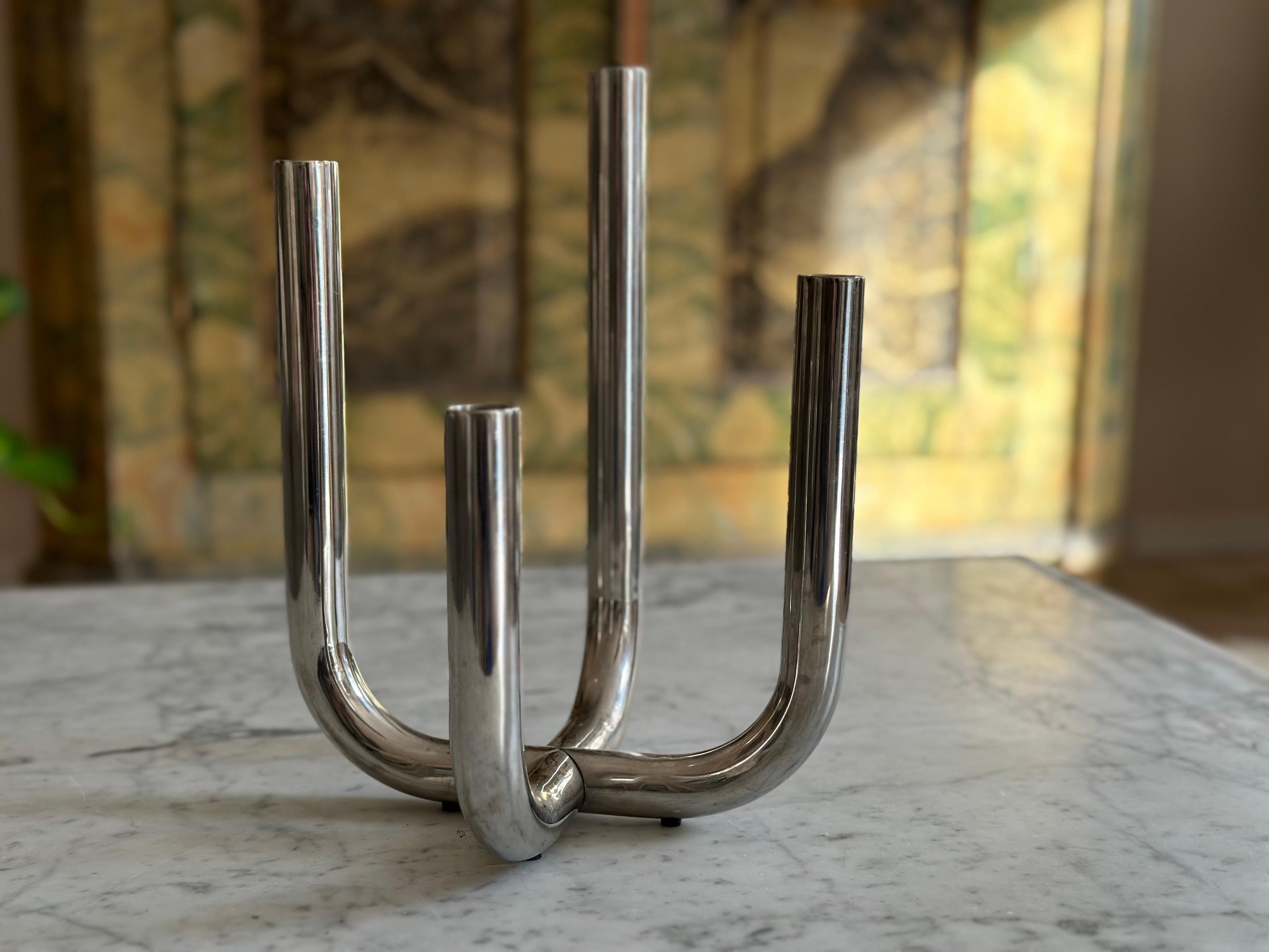 German Natalie Rutard Candle Holder by Philippi – Brutalist Design For Sale