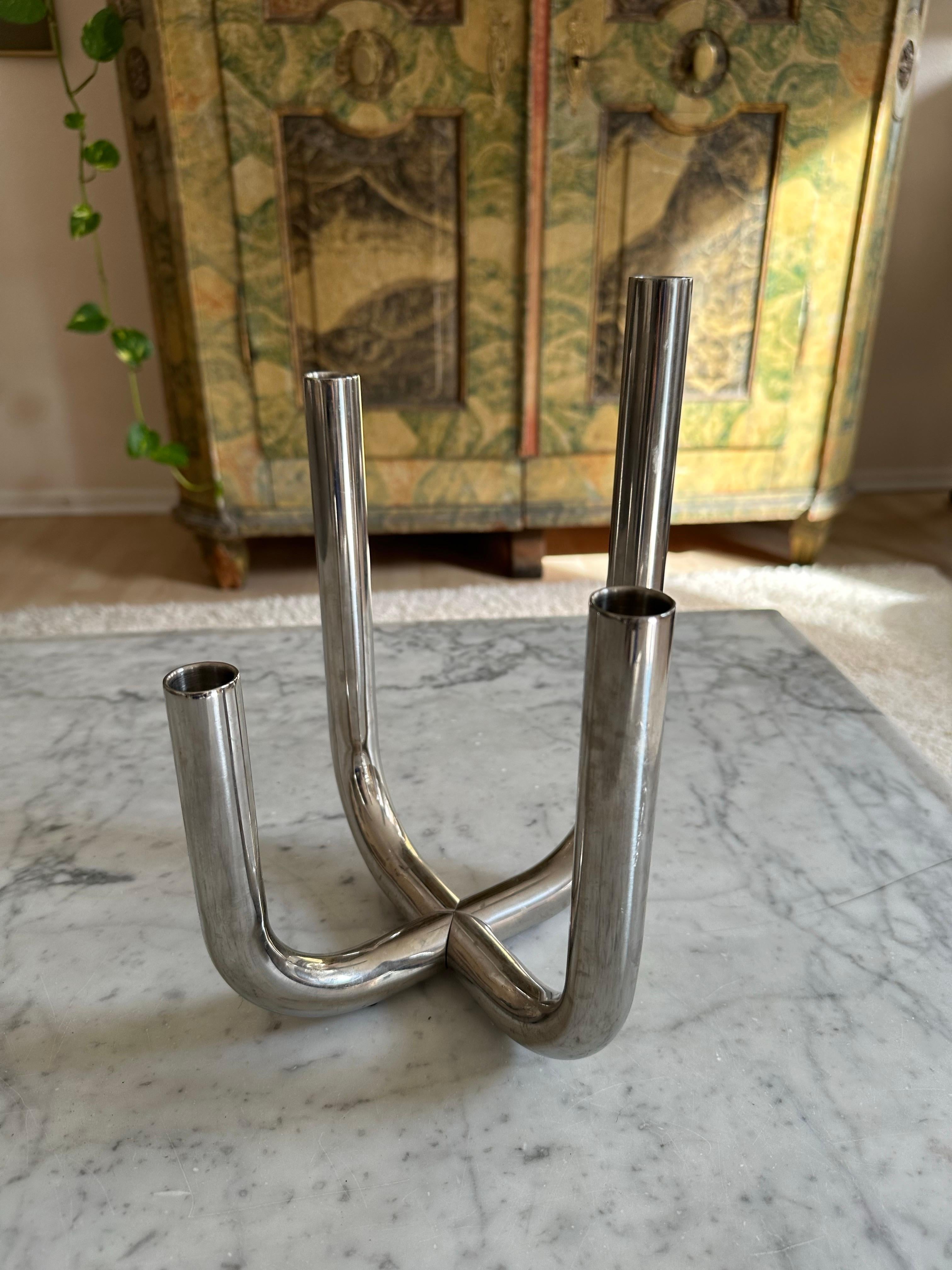Natalie Rutard Candle Holder by Philippi – Brutalist Design In Good Condition For Sale In Hamburg, DE