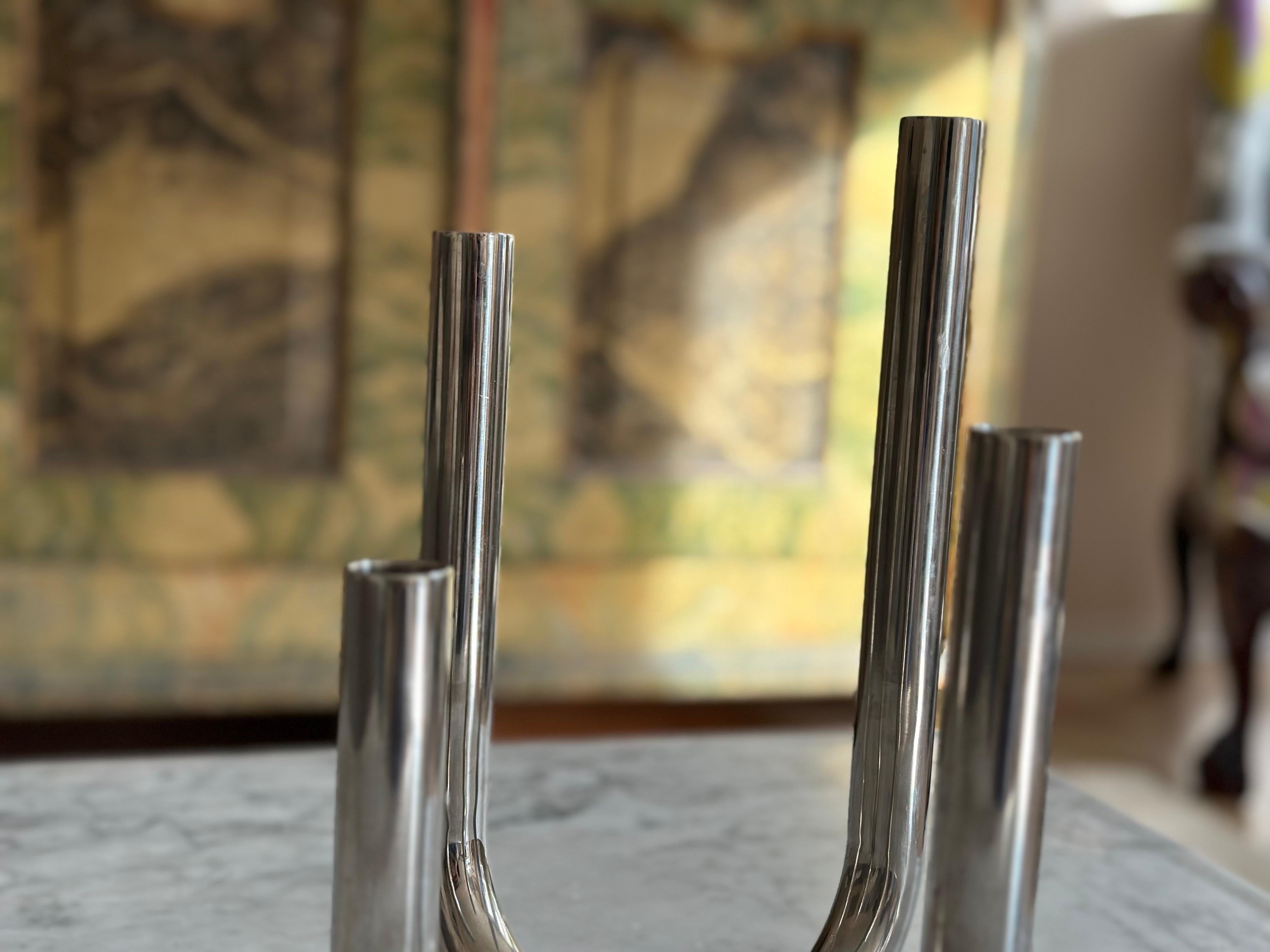 Natalie Rutard Candle Holder by Philippi – Brutalist Design For Sale 1