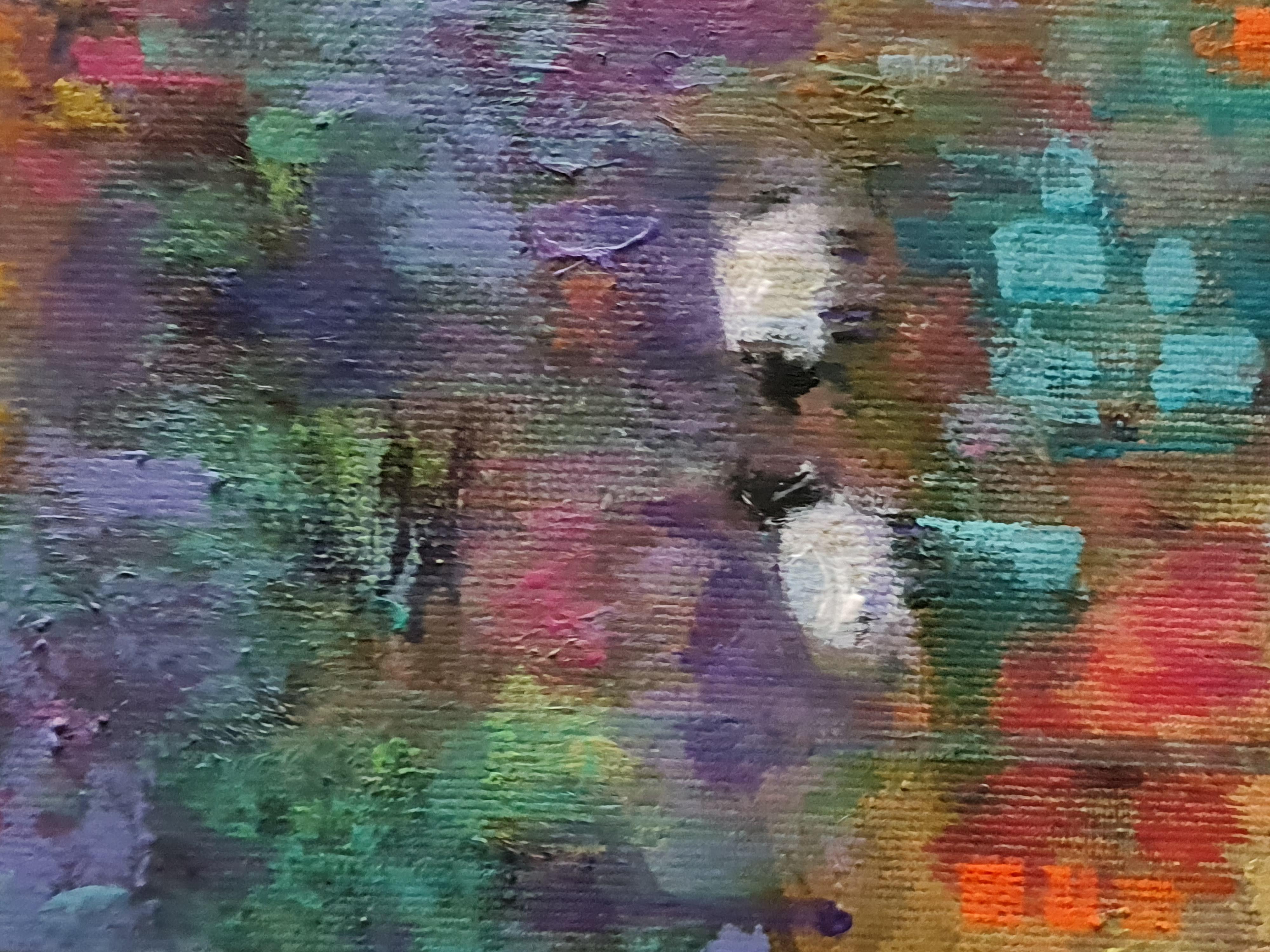 In this painting, I've channeled my fascination with the ethereal quality of dreams and the vibrant unpredictability of emotions. Through layers of acrylic, I blend abstract with impressionism and surreal touches to evoke a sense of both peace and