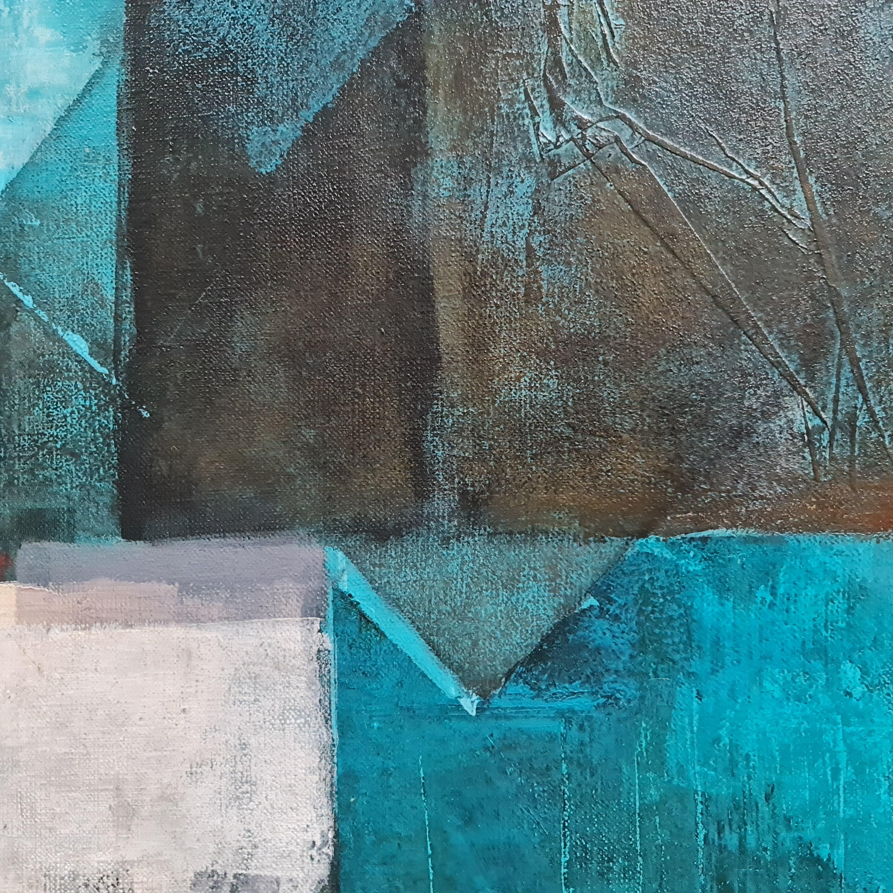 abstract turquoise interior painting Natalie Shiporina 