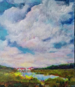 Sueño de colores  en nubes rosas