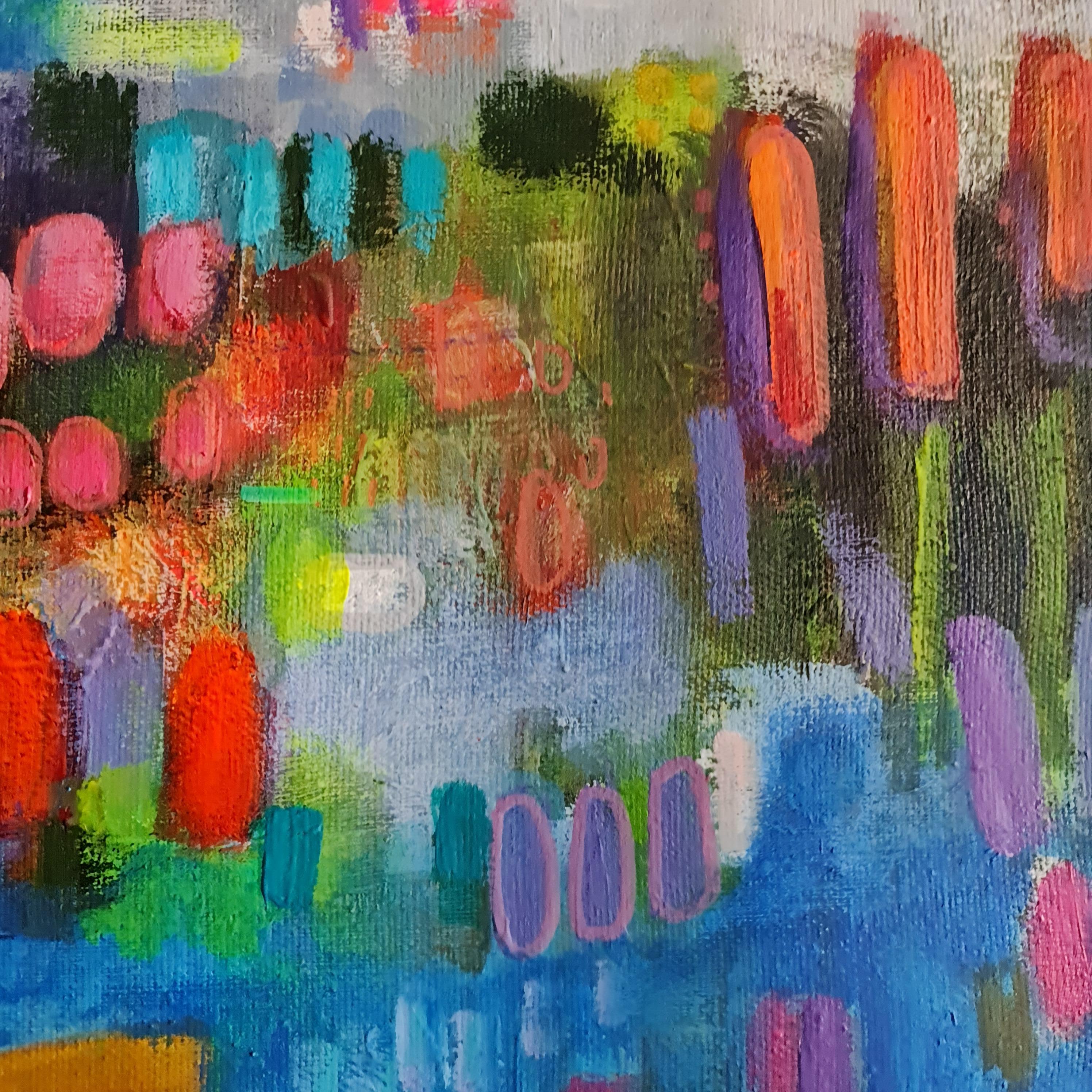 Sogni colorati ispirati ai gigli Claude Monet - Painting Postimpressionismo di Natalie Shiporina