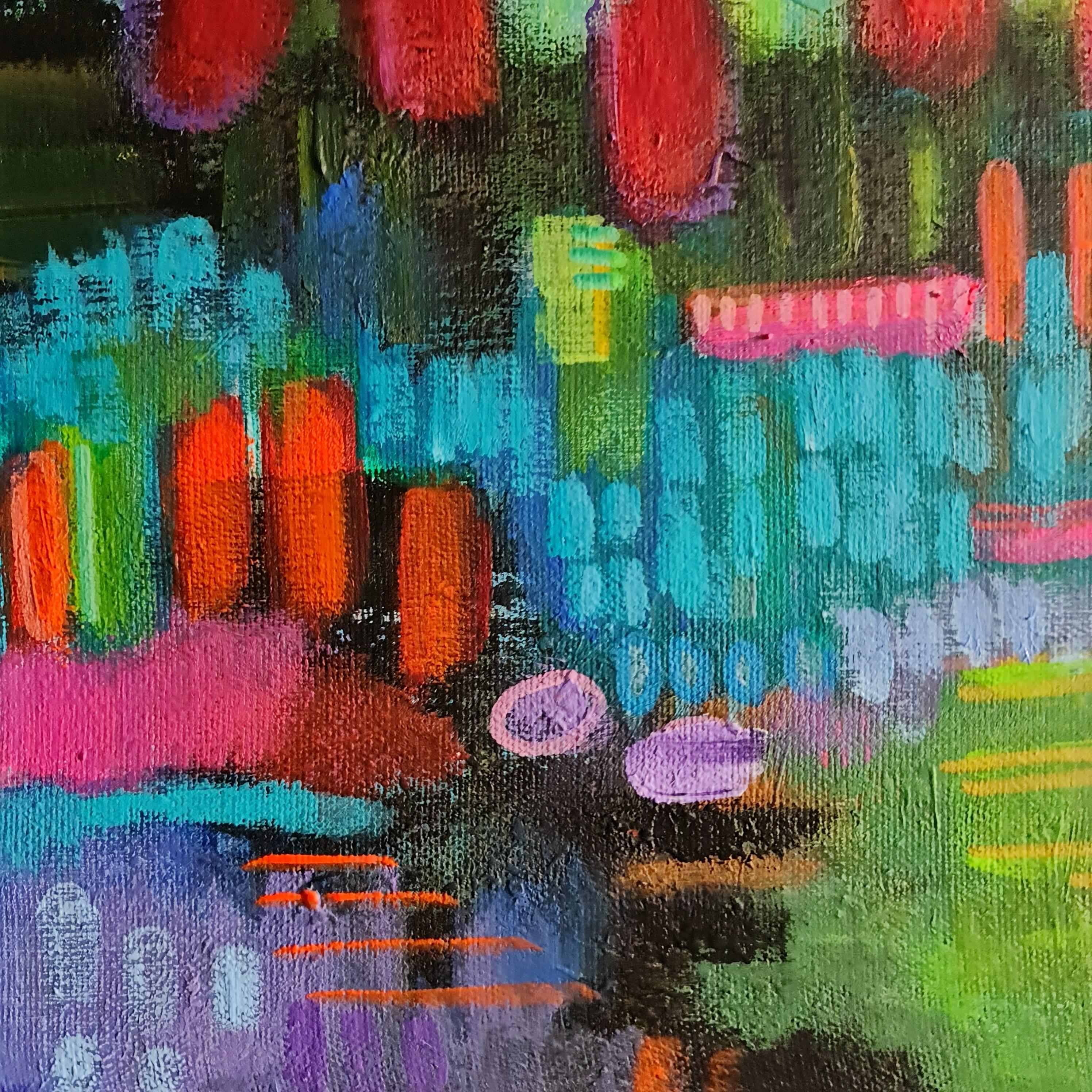Sogni colorati ispirati ai gigli Claude Monet in vendita 2