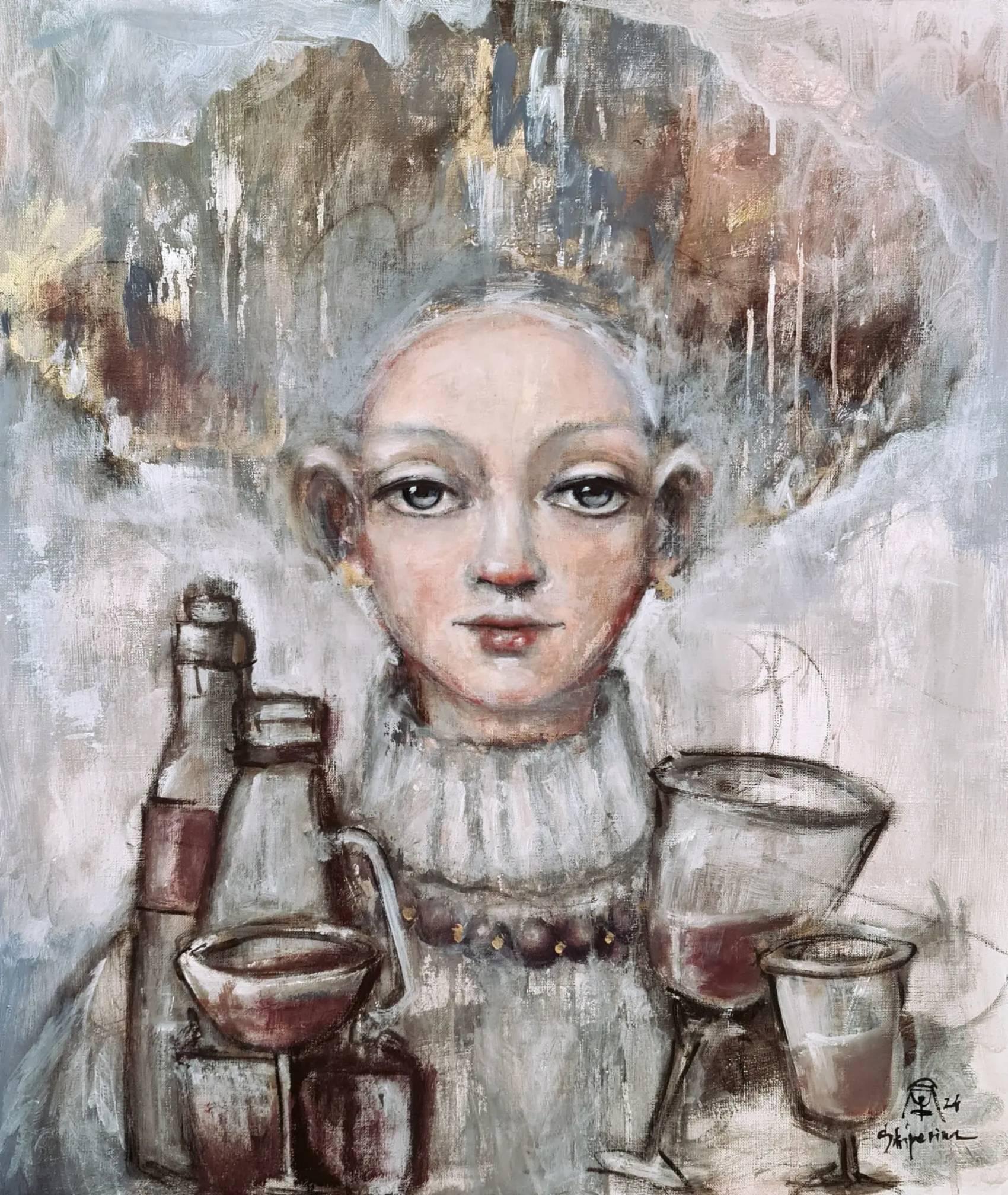 Natalie Shiporina Interior Painting - mulled wine time