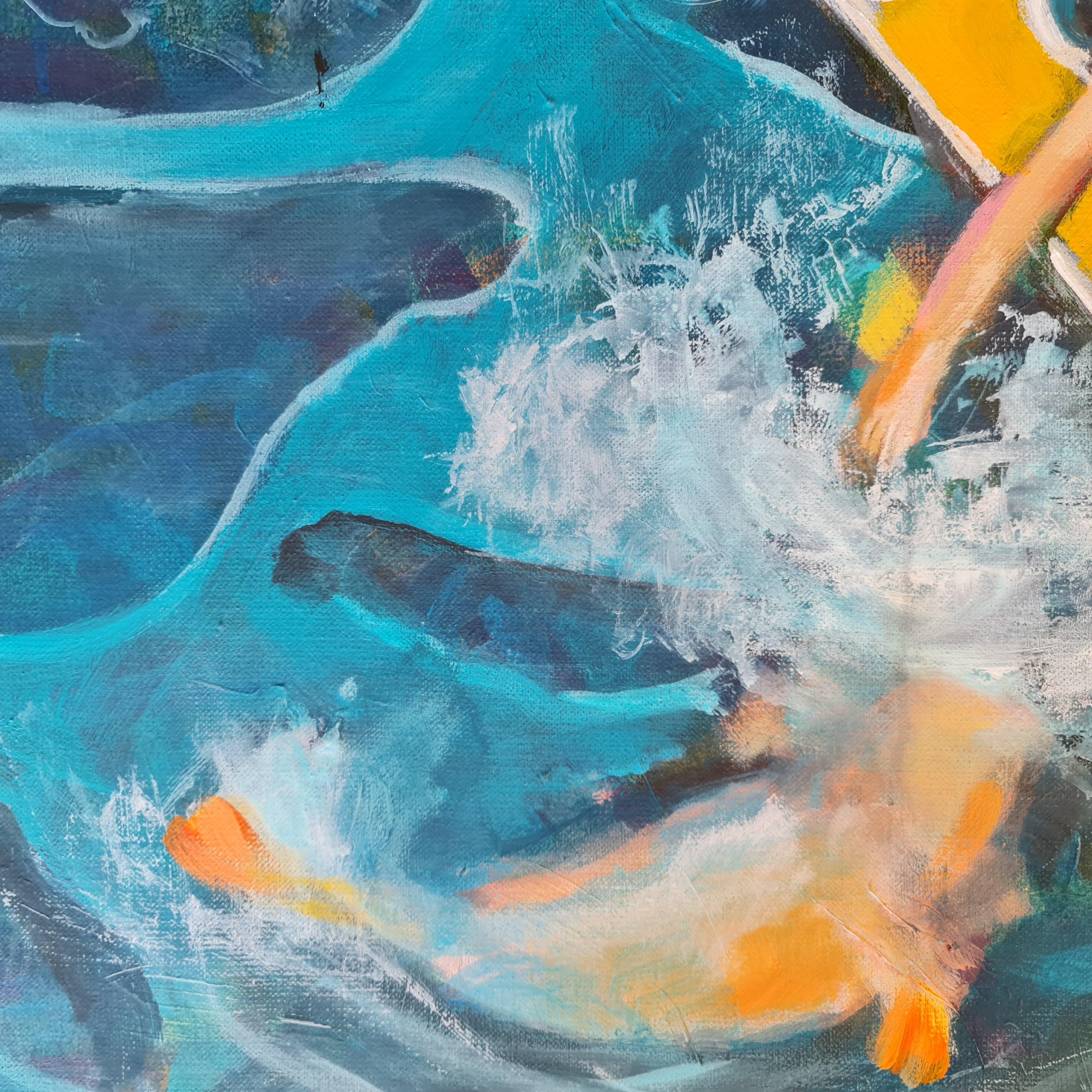Mit leuchtenden Farben und einer verspielten Essenz fängt meine Acrylkreation den freudigen Geist des sommerlichen Glücks ein. Als Künstlerin habe ich die Launenhaftigkeit der Pop-Art mit der symbolischen Resonanz von Motiven der Ureinwohner und der