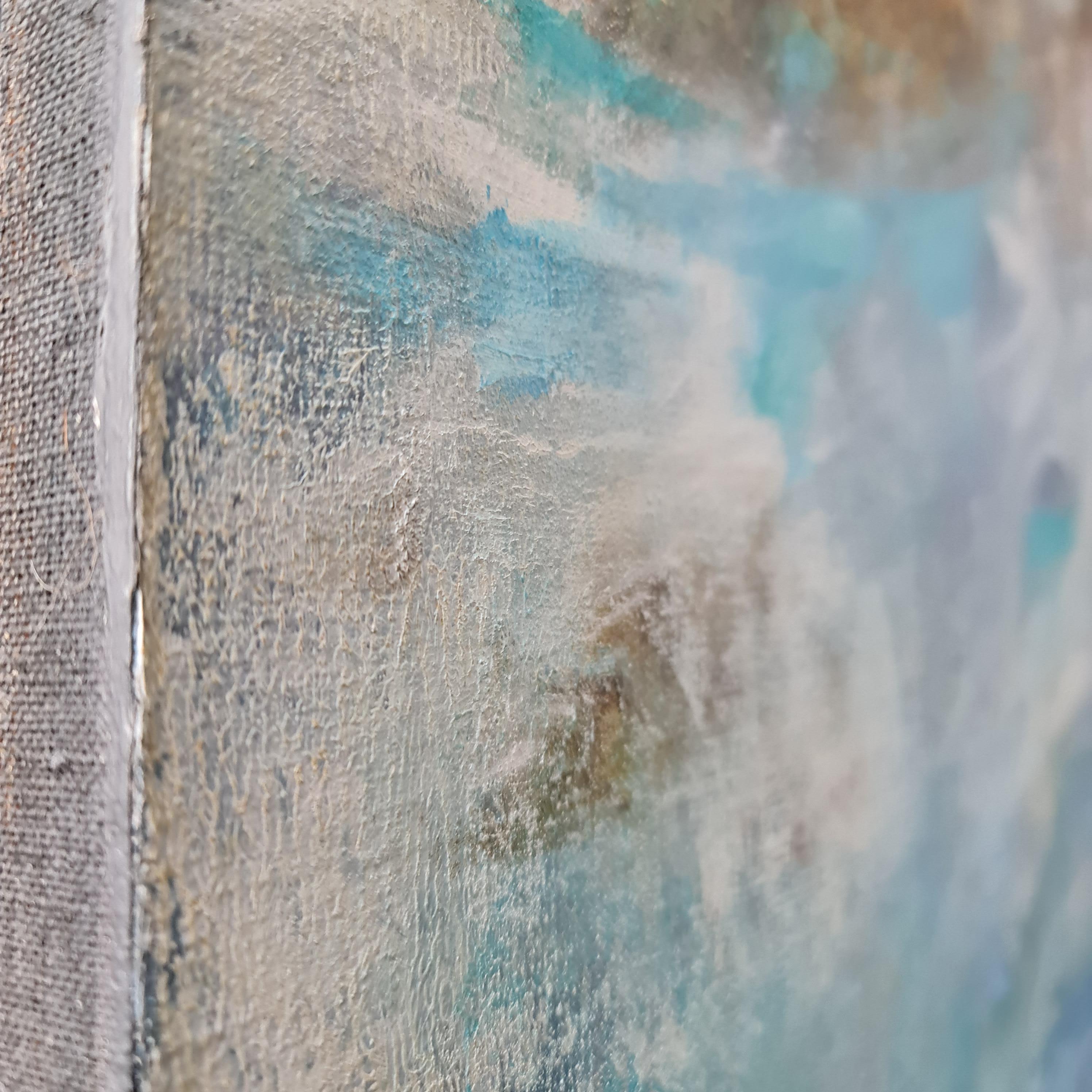 Cielo mare / astrazione mare Quadro astratto moderno su tela di Natalia Shiporin - Painting di Natalie Shiporina