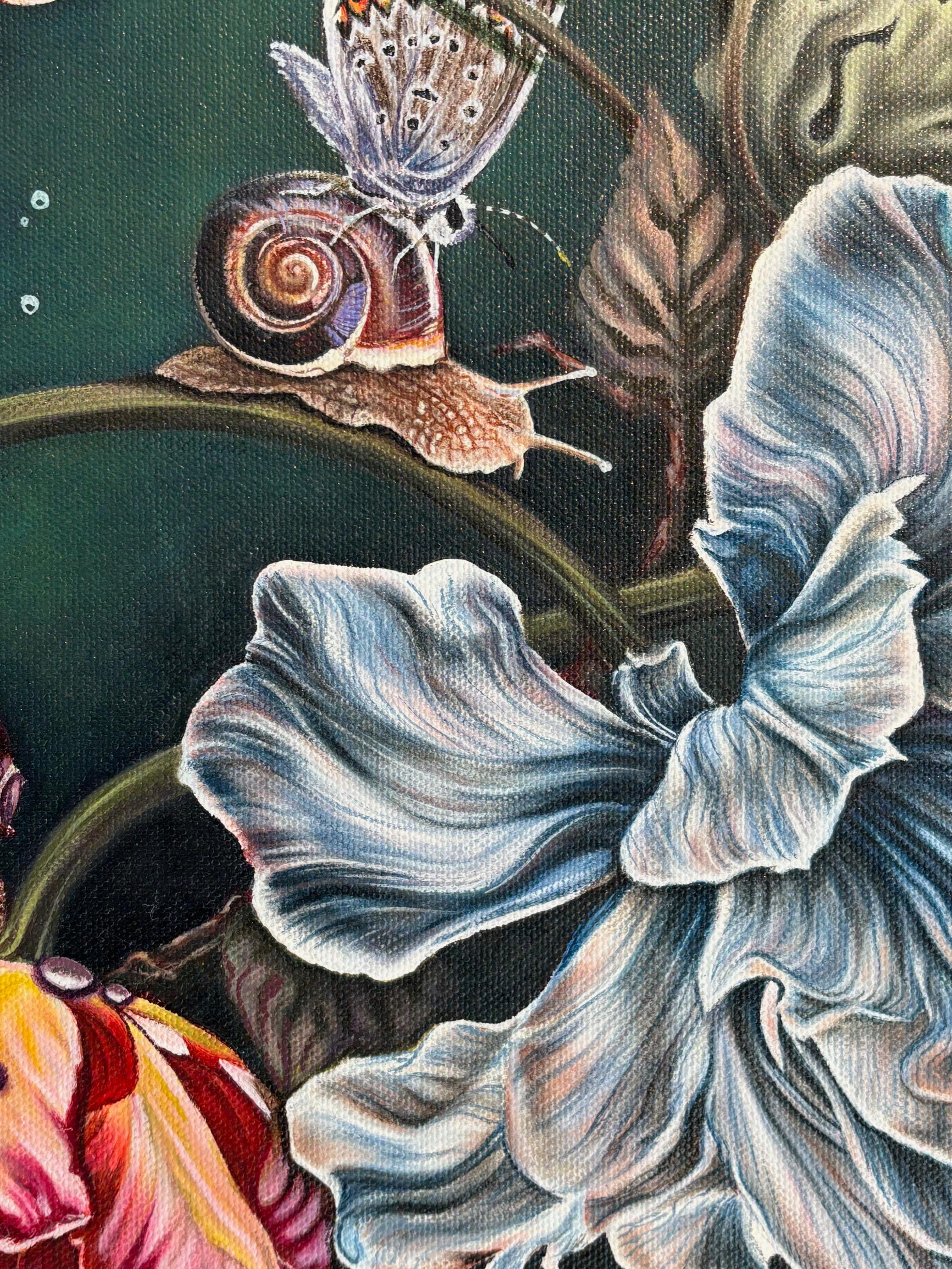 Dark Materials - original realismus stillleben ölgemälde - zeitgenössische kunst (Realismus), Painting, von Natalie Toplass