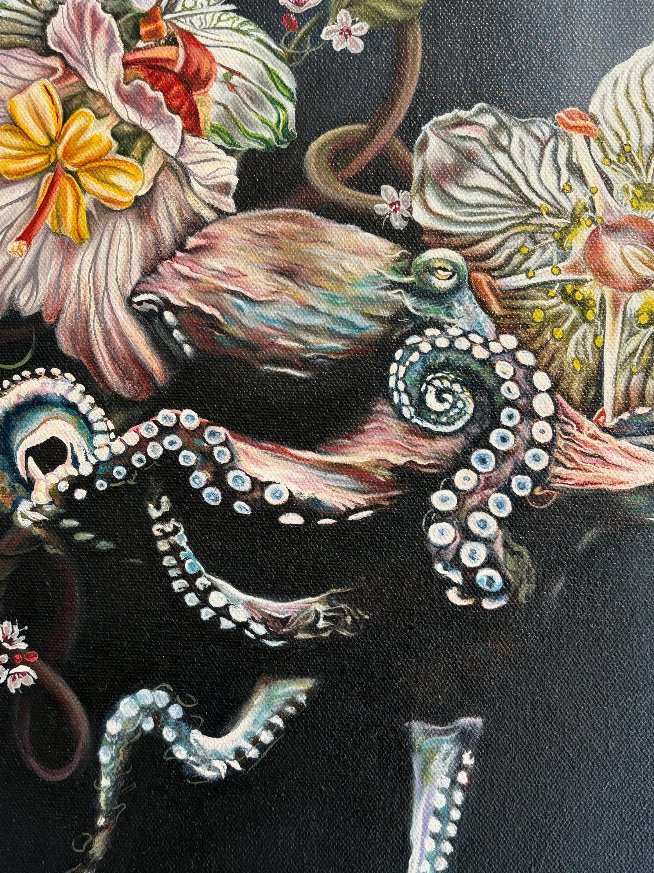 Inframundo - pintura al óleo bodegón realismo original - arte contemporáneo en venta 1