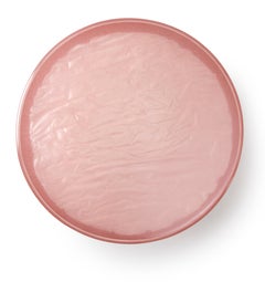 Contemporary Pink Resin Acrylic Side Table or Stool by Natalie Tredgett
