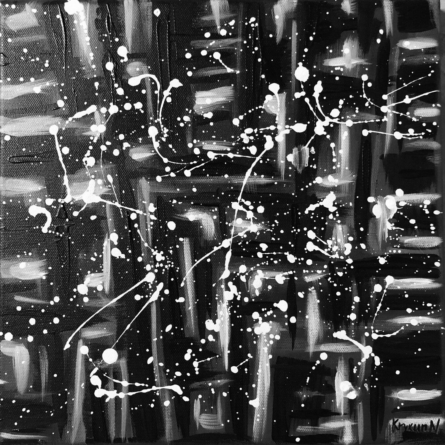 The intense red surface, which challenges the viewer to deal with this intense black color, is captivating here.
Due to the intense play of colors and the three-dimensionality, the viewer has an extremely large number of new impressions!
Energizing