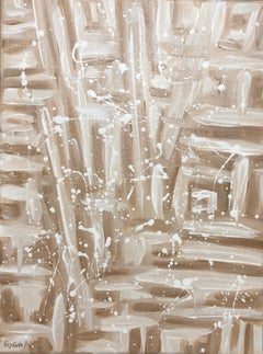 “Sea shore“ black and white abstraction dropping Pop Art