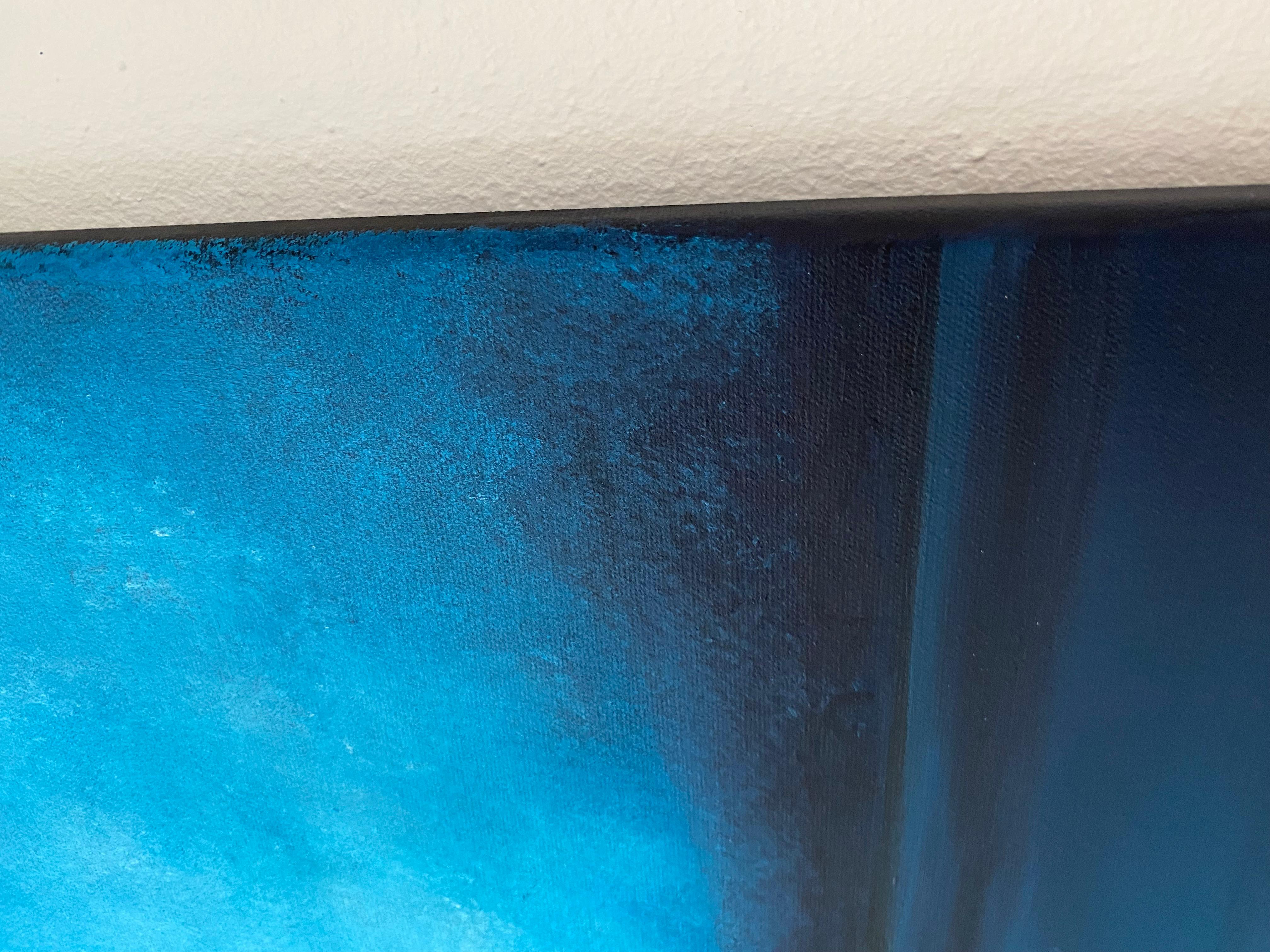 Black Sea Coastline, blue turquoise seascape, minimalistic For Sale 5