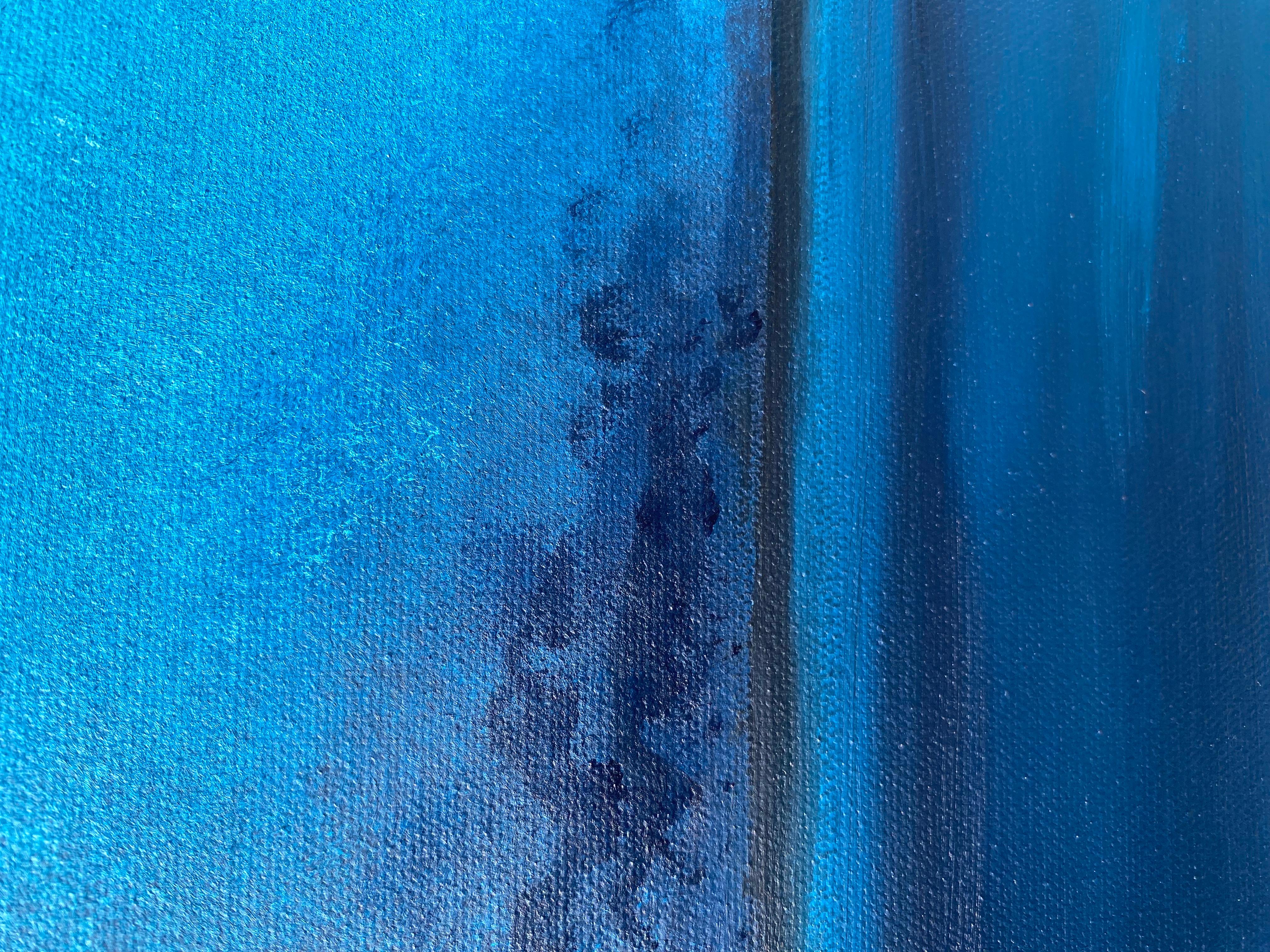 Black Sea Coastline, blue turquoise seascape, minimalistic For Sale 12