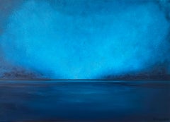Costa del Mar Nero, paesaggio marino blu turchese, minimalista