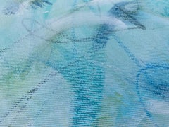 „Blühender Frühling“ – abstraktes Gemälde, Acryl und Öl auf Leinwand, 2025