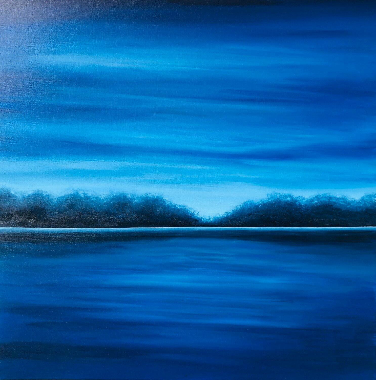 "Bodensee azul", paisaje marino, agua, cielo