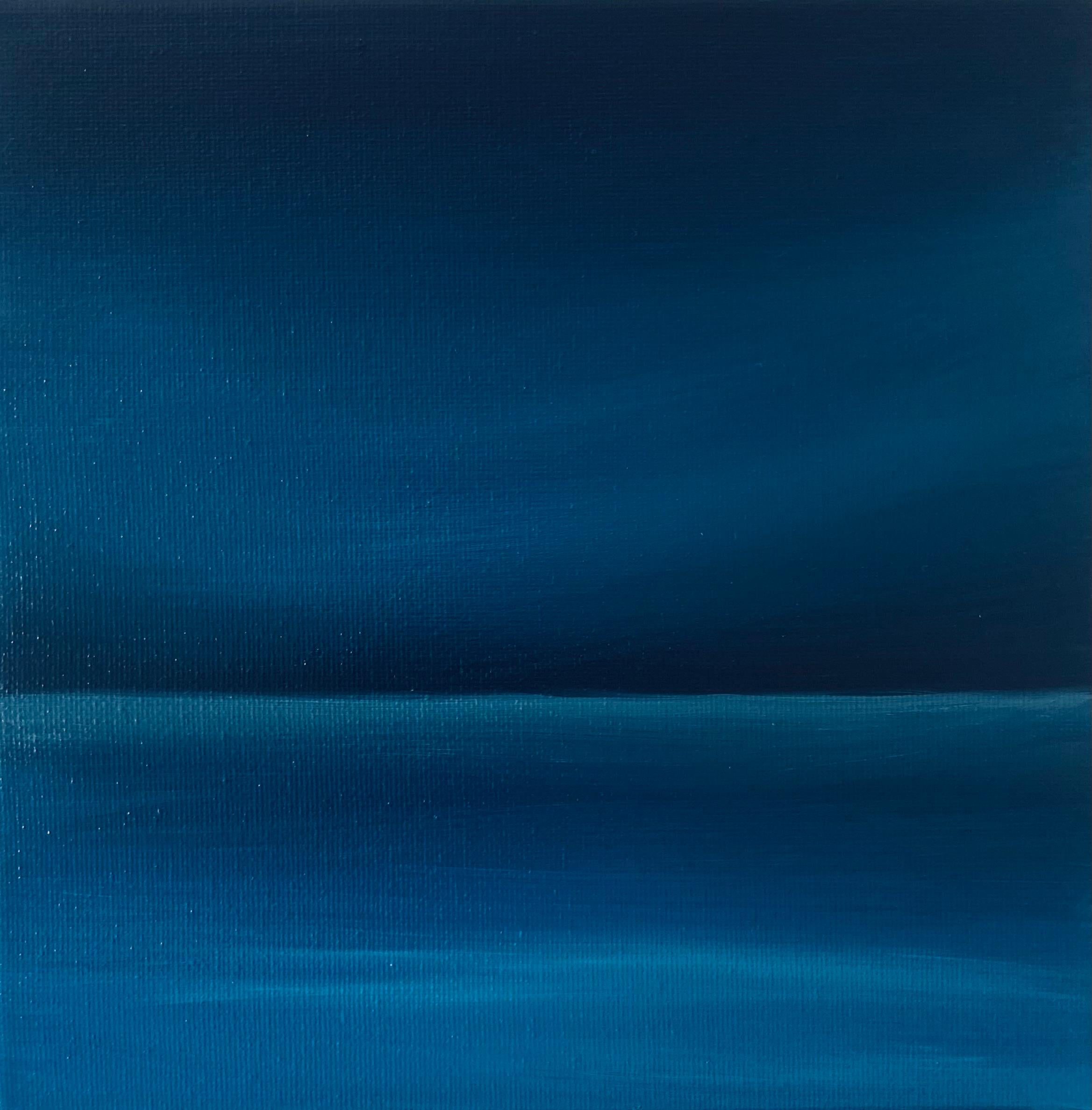 Blue Night water- paisaje marino , agua, Skyline , océano en venta 3