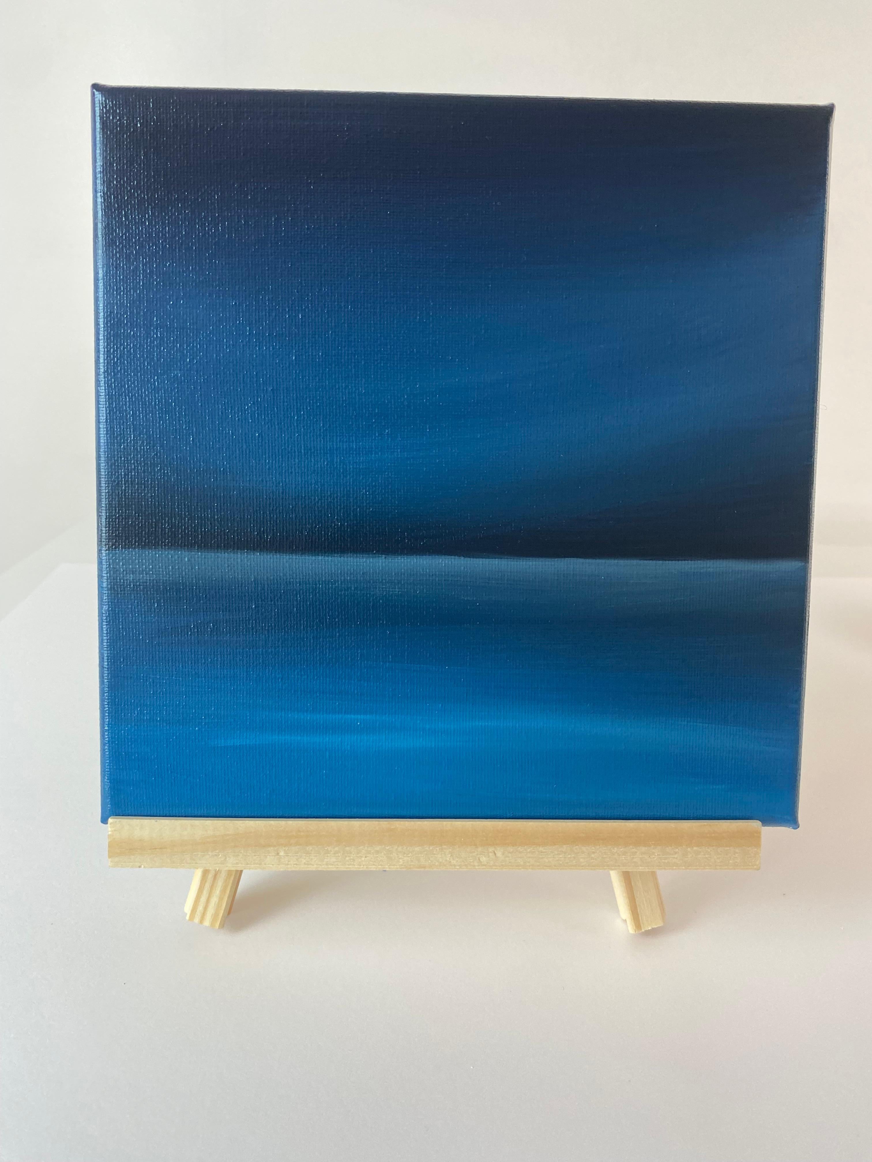 Blue Night water- paisaje marino , agua, Skyline , océano en venta 4