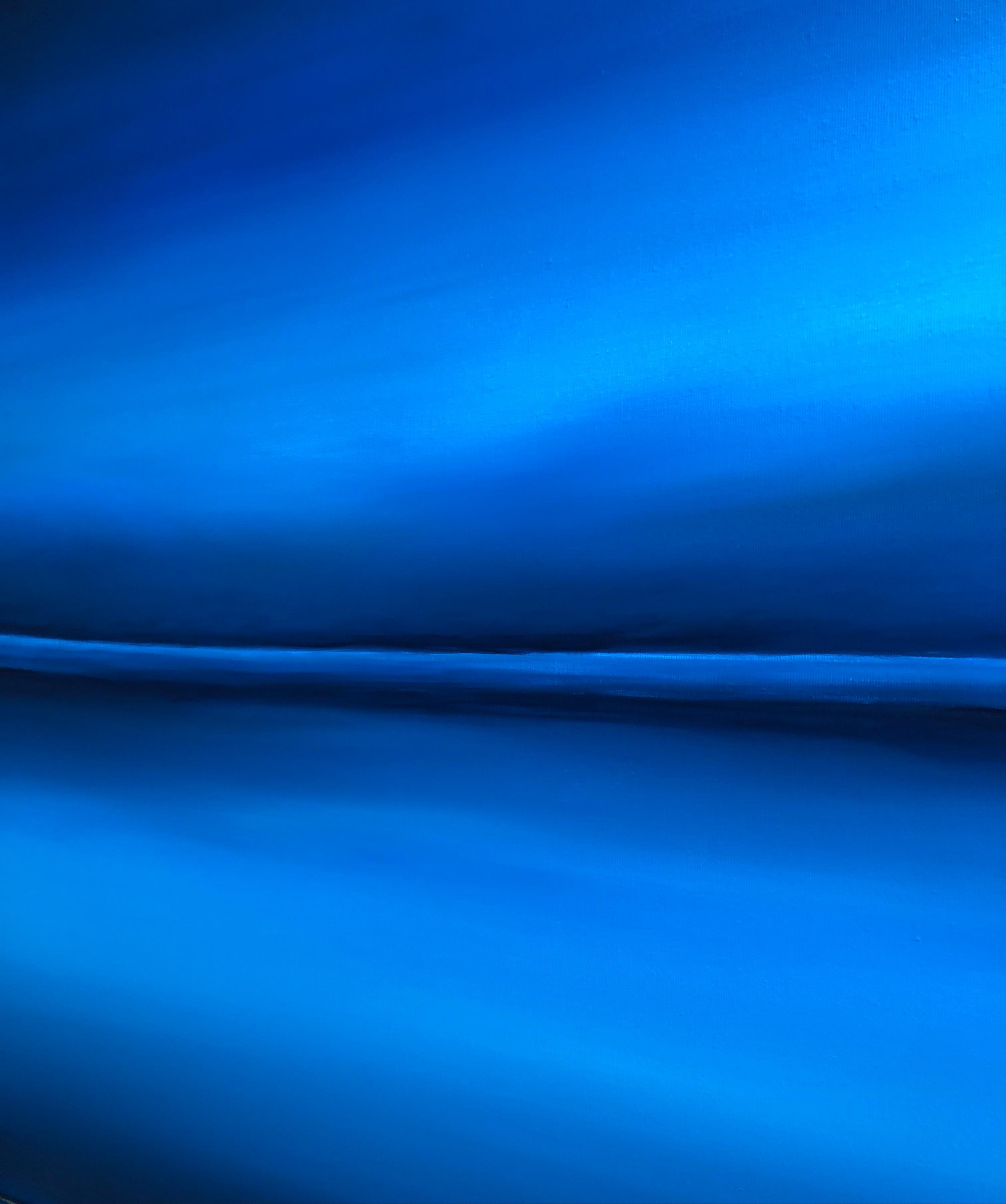 Oceano blu - Paesaggio marino minimalista in acque profonde in vendita 4