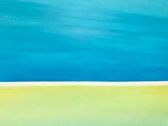 "Blue Reflexe" blau amarillo gran abstracción XXL, con amor por Ucrania