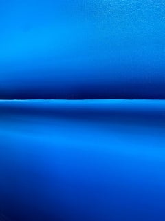 Blue Seascape Serenity - series - water, ocean, navy skyline