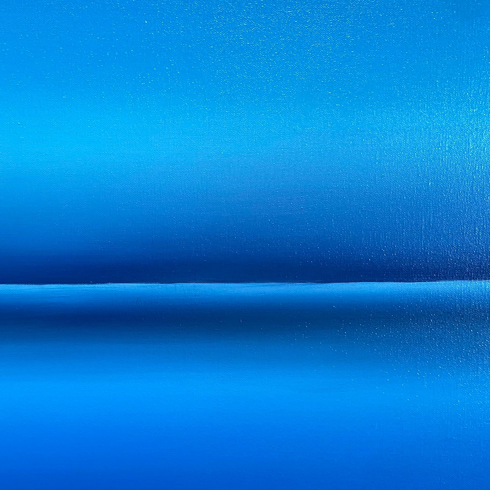 Blue Seascape Serenity - series - water, ocean, navy skyline
