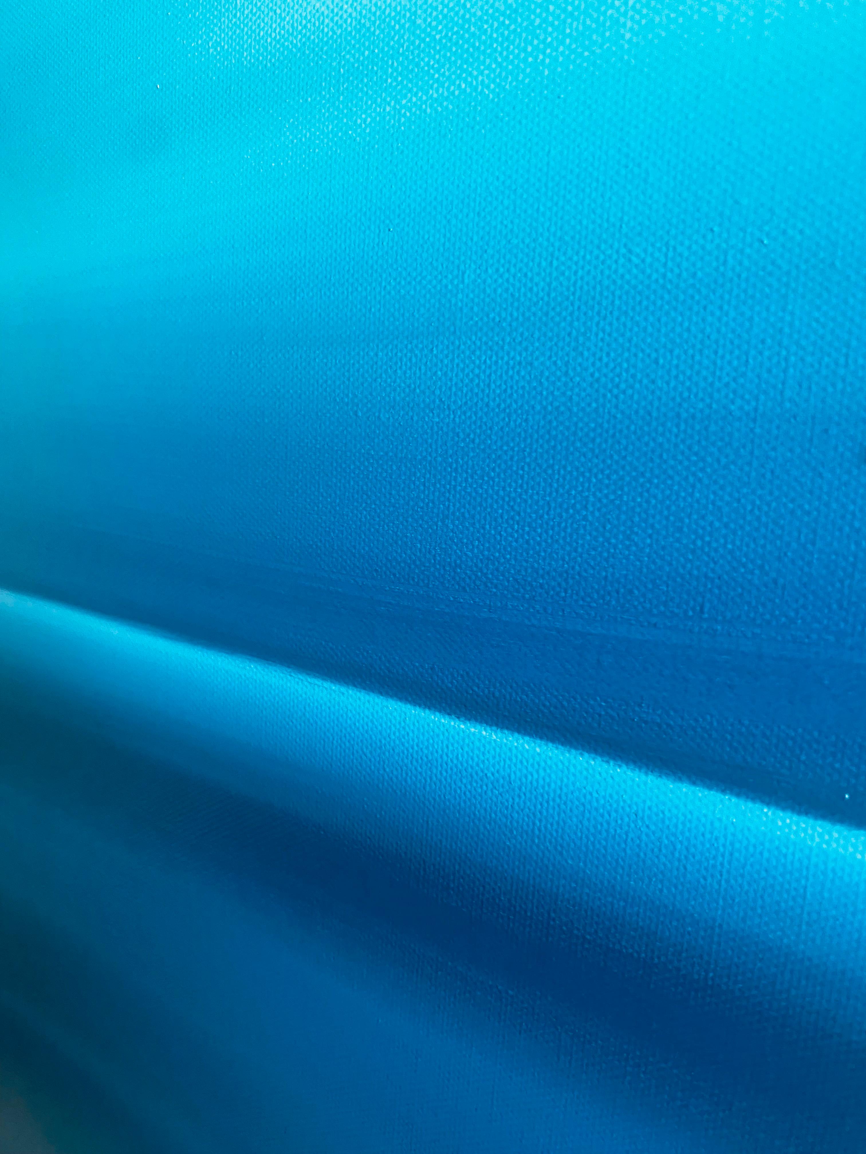 Paisaje marino azul, sky- skyline, semi abstracción, impresiones minimalismo en venta 10