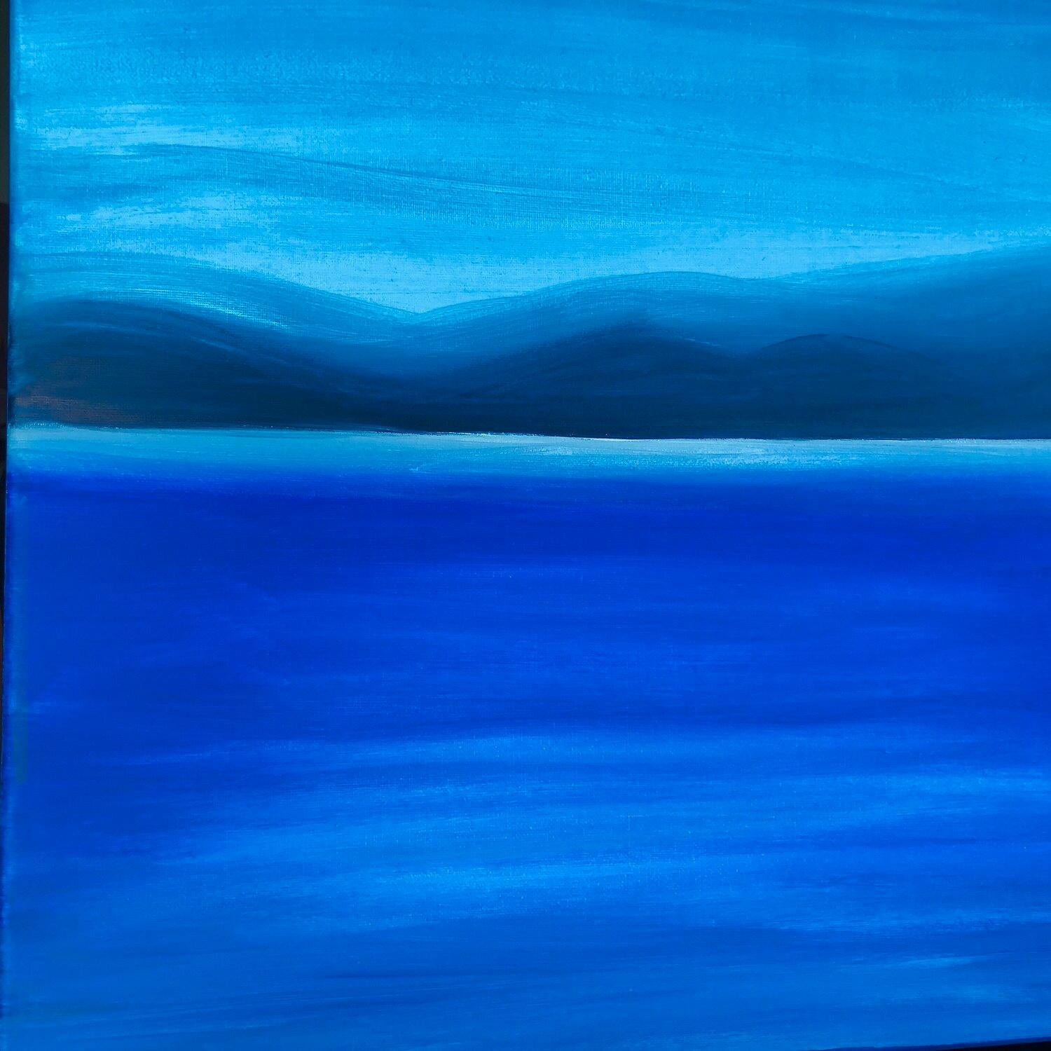 Tamaño: 60 Al x 50 An x 1,8 cm
2022
Acrílico sobre lienzo, 3D, texturizado

Me inspiré en un lago de las montañas. Éste es mi elemento: una combinación de lagos cristalinos y montañas. Una pintura meditativa de la naturaleza que llena de