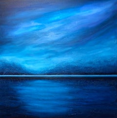 “Blue water” - 3d minimalism impressionist seascape