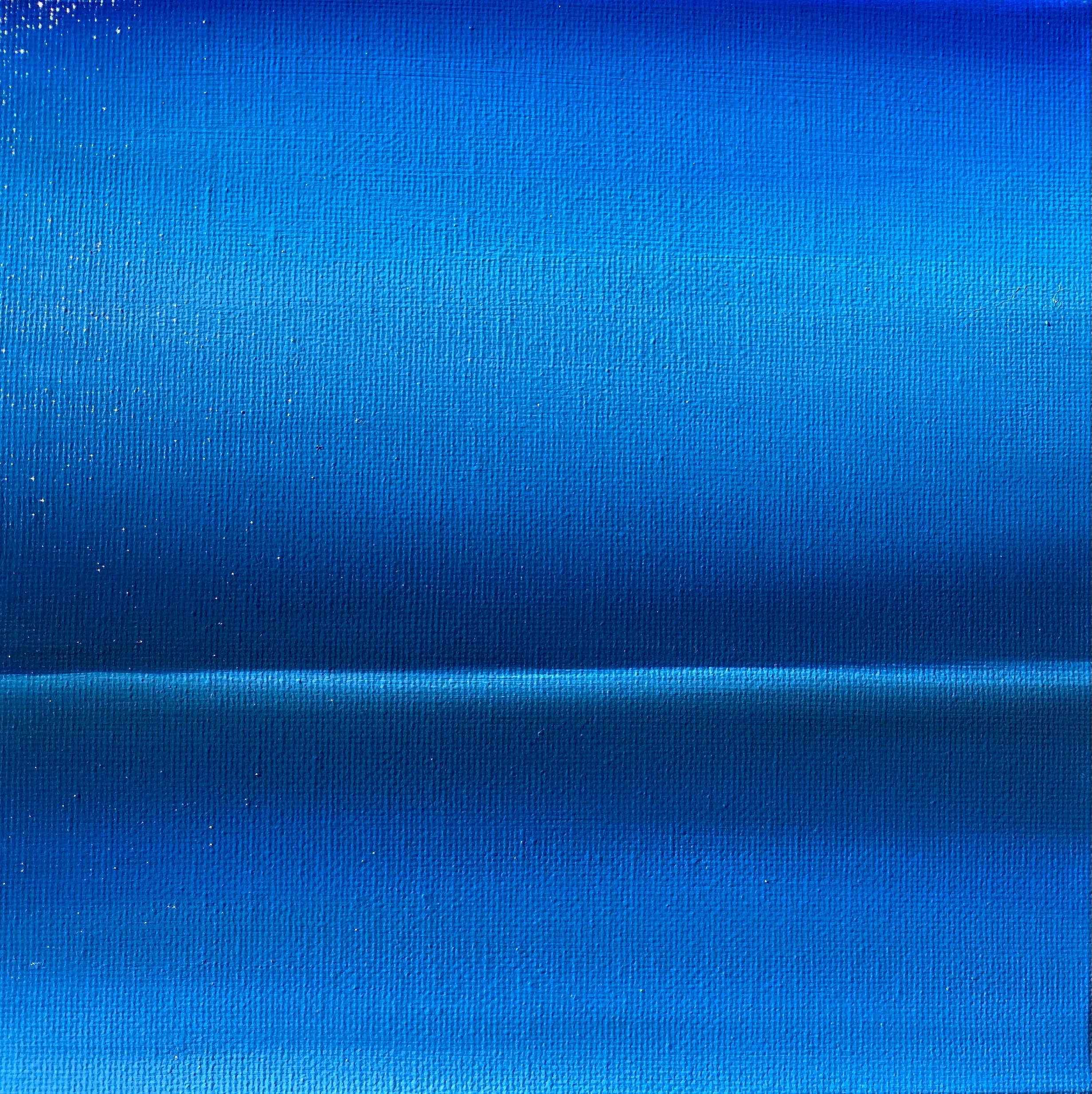 Agua azul - paisaje marino, agua, horizonte, océano - Interior Painting Azul de Nataliia Krykun